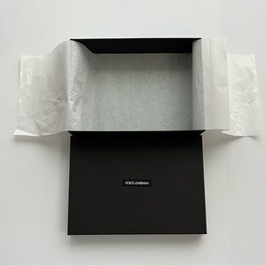 Dolce&Gabbana Empty Black Gift Box 10 3/4” x 7.5” x 2.5”